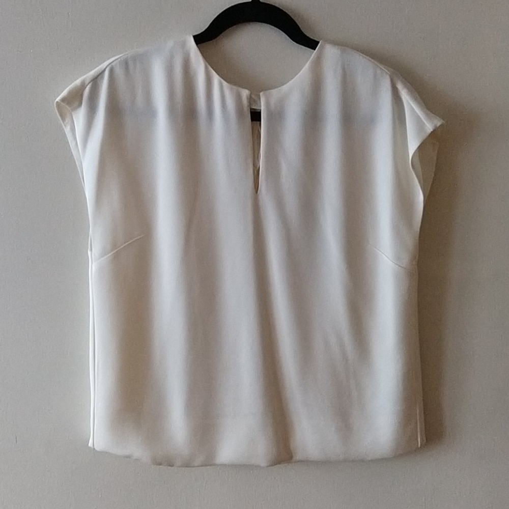 3.1 Phillip Lim Draped Key Hole Top w/ Chiffon Tie